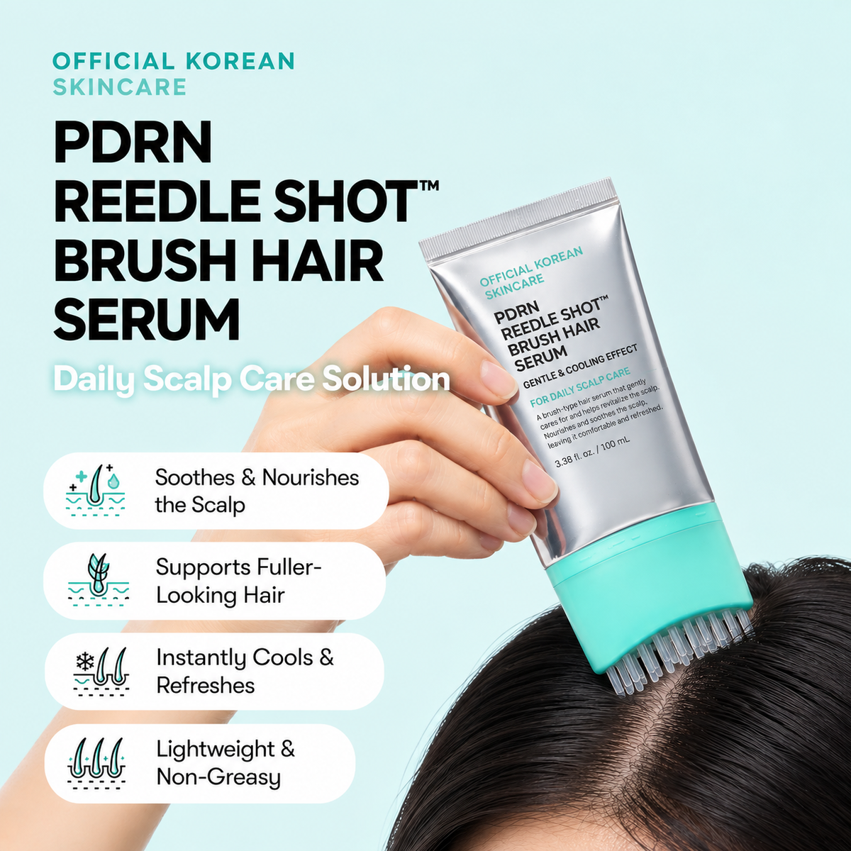 Hair Serum for a Bristle Brush